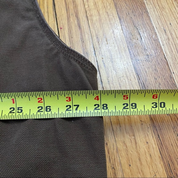 C E SCHMIDT WORKWEAR SHERMAN LINED BROWN CANVAS ZIP FRONT VEST MENS 2XLR POCKETS - Picture 7 of 8